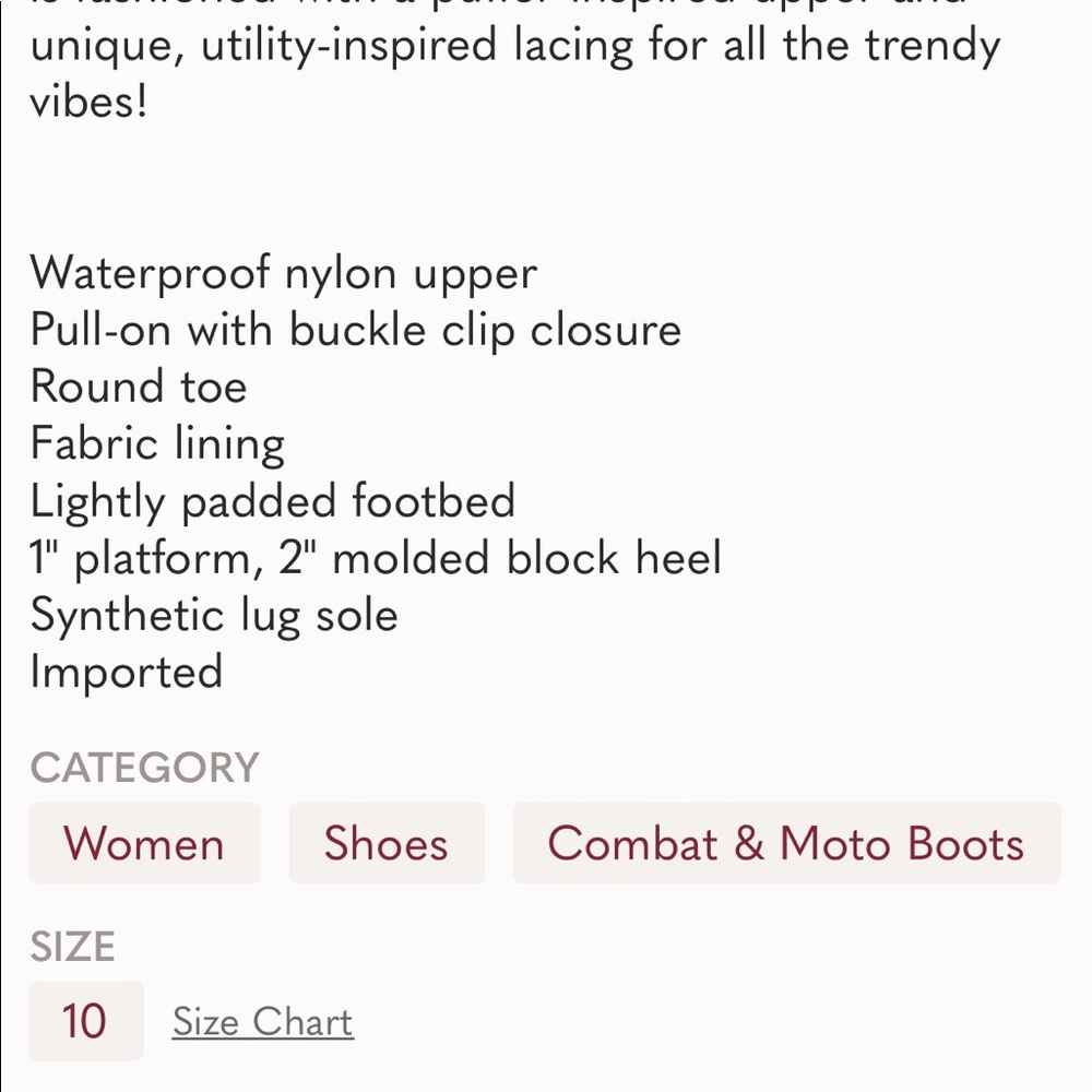 Kendall & Kylie Black Size 10 Riley Nylon Boots in Good Condition! Very Stylish! - Picture 7 of 7